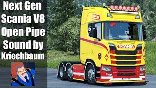 ✅ ETS2 1.31 - Next Gen Scania V8 Open Pipe Sound Mod by Kriechbaum
