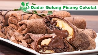 Resep Dadar Gulung Pisang Cokelat - Crepe Banana Choco Roll Recipe