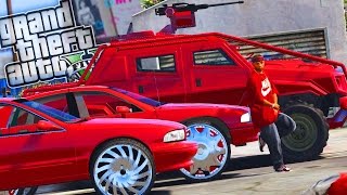 Bloods Drive-Bys, Gang Wars & Riots! - GTA 5 Gang Mod - Day 120