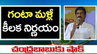 Ganta Srinivasa Rao Key Decision | గంటా మళ్లీ కీలక నిర్ణయం, చంద్రబాబుకు షాక్