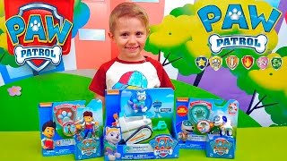 Даник и игрушки Щенячий Патруль. Райдер с Робопсом и Эверест. Unpacking Paw Patrol