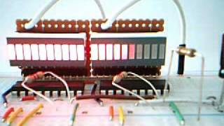 20連レベルメーターの製作例(音楽再生中)