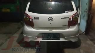 Agya 1000cc knalpot cabang 2mufler spoons