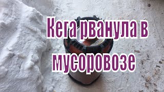 Взрыв пивной кеги в мусорной машине. Смешно!