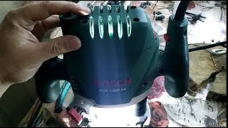 Bosch POF 1200 AE: разблокировка микролифта. Подсветка, замена подшипников, кабеля.