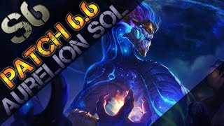 AURELION SOL JUNGLE TRYOUT! PATCH 6.6 (Full Game Commentary)