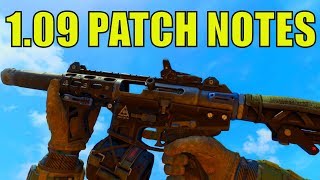 *NEW* COD BO4 1.09 UPDATE PATCH NOTES! - TITAN NERF, SPECIALIST BUFF, + MORE! (1.09 UPDATE COD BO4)