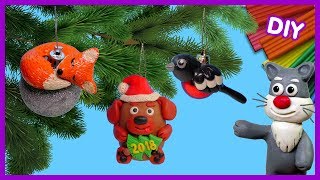 Лепим игрушки на ёлку - Новый год ? Видео Лепка