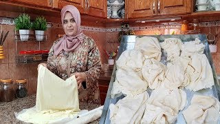 العجينة السحرية  للمملحات والمعسلات احسن من الجاهزة مليون مرة بدون بيض بدون زبدة / طريقة اللاحتفاظ