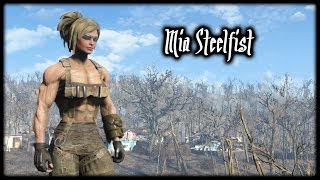 Fallout4, Mia Steelfist. Let's play EP08 - DIA Cache missions and BALLISTIC WEAVE!