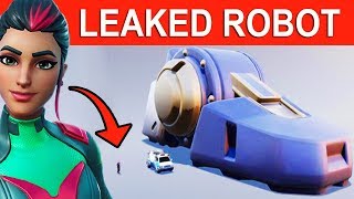 ROBOT STAGES 1-8 BEING BUILT! *LEAKED* ROBOT vs MONSTER EVENT! FORTNITE ROBOT TO SCALE!
