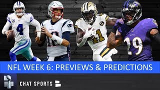 NFL Week 6: Previews, Picks & Odds For Every Week 6 Game Of 2019 NFL Season Ft. Lions vs. Packers