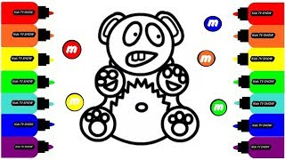РИСУЕМ И РАСКРАШИВАЕМ ЖЕЛЕЙНОГО МЕДВЕДЯ ВАЛЕРУ  DRAWING AND COLORING GUMMY BEAR VALERA