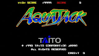 Aquajack - Arcade Gameplay - Taito 1990