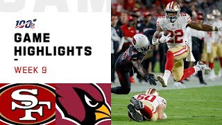 49ers vs. Cardinals Week 9 Highlights | NFL 2019