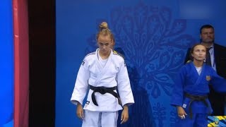 Украина против России Дзюдо девушки финал Ukraine vs Russia Judo girls final