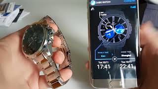 НЕсмарт часы с Bluetooth? Обзор и настройка Casio Edifice EQB 600D 1A2ER. (Review and sett