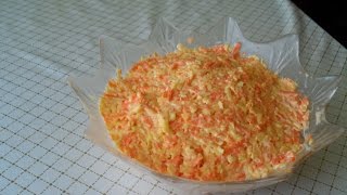 Салат морковный с сыром и чесноком!