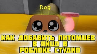 КАК ДОБАВИТЬ ПИТОМЦА В ЯИЦО В РОБЛОКС СТУДИО