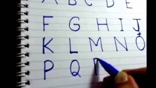 Handwriting Practice: How to write uppercase letters /capital letters in English