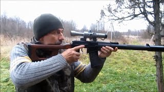 Как летит свинец из ВСС Винторез на 300 метров!! Осень..