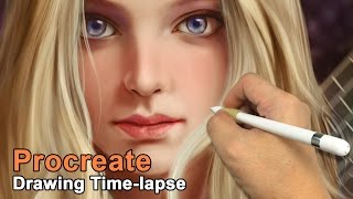 iPad pro Procreate drawing Time Lapse 23.7.2016