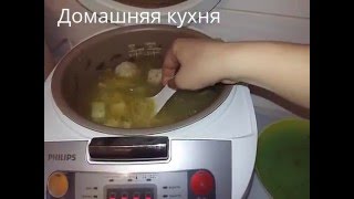 Суп с фрикадельками в мультиварке