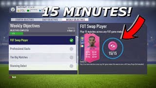 FIFA 18 - HOW TO COMPLETE THE FUT SWAP ITEM WEEKLY OBJECTIVE IN 15 MINUTES! (TUTORIAL)