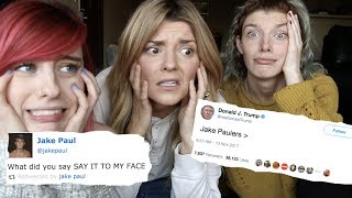 JAKE PAUL VS DONALD TRUMP TWEETS w/ GRACE HELBIG
