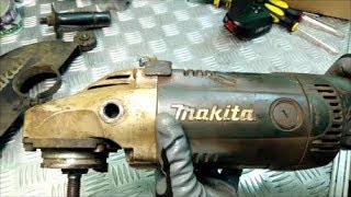Болгарка заискрила и не включается MAKITA GA9020S , как заменить якорь