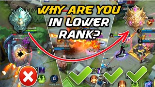 Why Aren't You in Mythic ? | Reasons of Your Lower Rank | Mobile Legends Bang Bang