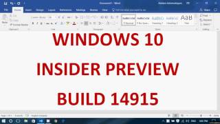 Windows 10 Insider preview build 14915 now Available August 31st 2016