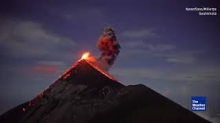 Volcan de fuego en Guatemala que causo una catástrofe | #FUERZAGUATEMALA