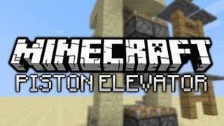 The cheapest and simplest Minecraft piston elevator! (Tutorial)