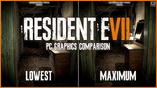 PC Graphics Comparison - Resident Evil 7 Biohazard - Low vs Ultra Settings