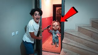 KATİL BEBEK CHUCKY EVİME GELDİ !! (KOVALADI)