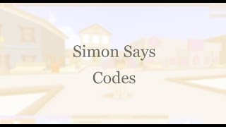 [ROBLOX] Simon Says Codes June 2019