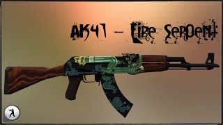 AK47 - Fire Serpent | модель оружия для css | скачать