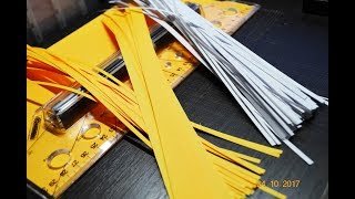 Как нарезать много полосок для квиллинга. How do cut many strips for quilling.