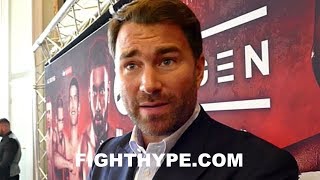 EDDIE HEARN CONFIRMS AMIR KHAN AND DANIEL JACOBS NOT WITH AL HAYMON; SAYS HAYMON "CAN'T DO THE JOB"