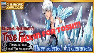 Bleach Brave Souls TYBW Tosh Banner Summons!!!