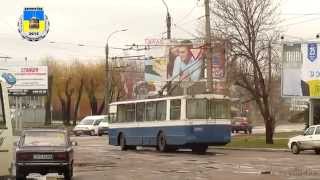 Черкасский троллейбус- ЗиУ-682В №310, конечная "Аврора" 4.04.2015/ ЗіУ-682В №310 4.04.2015