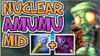 "NUCLEAR" AMUMU MID! THIS BUILD LITERALLY ONE-SHOTS EVERYBODY! || [Full AP Amumu]