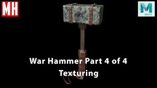 War Hammer Part 4 of 4 : Texturing ( Maya 2018 / Substance Painter )