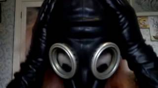 Gas Mask Girl in Catsuit