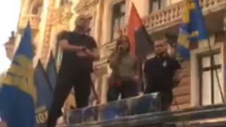 02/05/2018г фрагмент выступления Руководителя "Правого сектора" в Одессе Татьяны Сойкиной