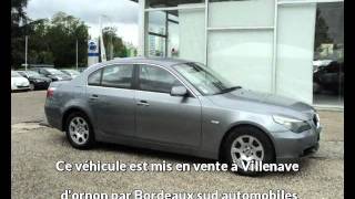 Bmw serie 5 occasion visible à Villenave d'ornon présentée par Bordeaux sud automobiles
