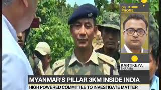 Myanmar constructs border pillar close to Indian territory