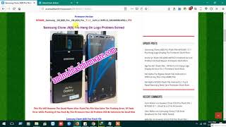 Samsung Clone J9[8] Pro Flash File MT6580 7.1.1 Frp Hang Logo Display Fix Firmware Stock Rom