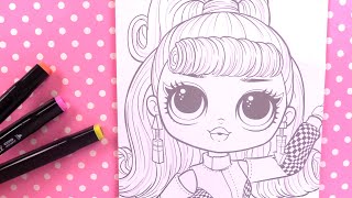 Coloriage Poupées LOL Coloring Speedster